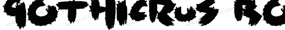 GothicRus Bold字体转换